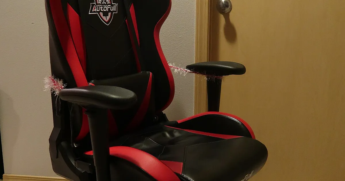Gaming chair mesh back