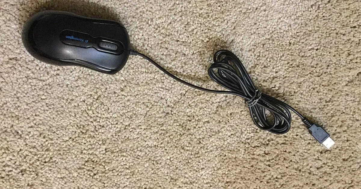 Gaming mouse on desk
