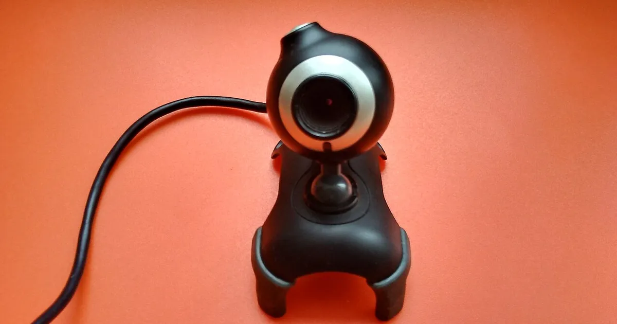 Webcam closeup
